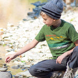 Rainbow Mountain Youth Crew-Neck Tee - Sky Blue