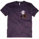Mountain Bike Trailhead Crew-Neck Tee - Purple
