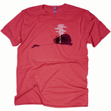 Mountain Bike Trailhead Crew-Neck Tee - Red