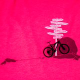 Mountain Bike Trailhead Scoop-Neck Tee - Red