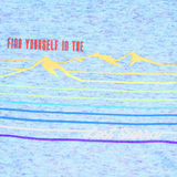 Rainbow Mountain Youth Crew-Neck Tee - Sky Blue