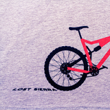 Lost Sierra Tread Bike Crew-Neck Youth Tee - Gray
