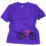 Lost Sierra Tread Bike Crew-Neck Youth Tee - Purple