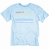 Rainbow Mountain Youth Crew-Neck Tee - Sky Blue
