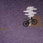 Mountain Bike Trailhead Scoop-Neck Tee - Purple
