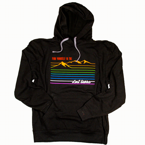 100 Recycled Content Rainbow Mountain Hoodie Night Xs
